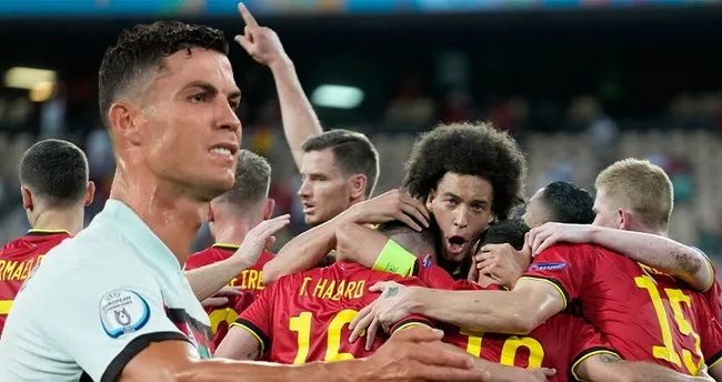 Belçika Ronaldo ve Portekiz'i üzdü! Harika golle çeyrek finale çıktılar...