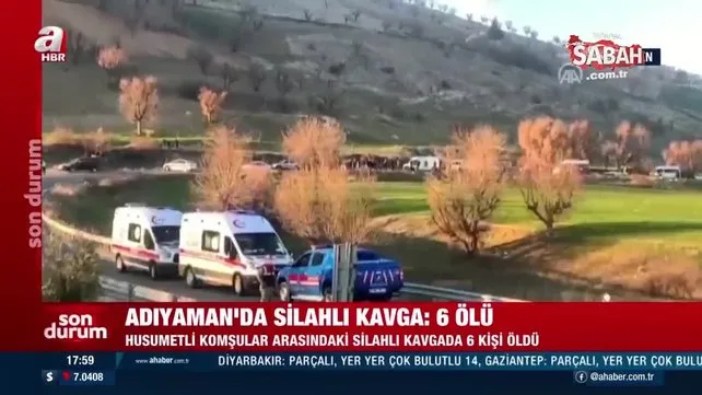 Son dakika: Adıyaman'ı kana bulayan çatışma! 6 kişi öldü 3 kişi yaralandı | Video