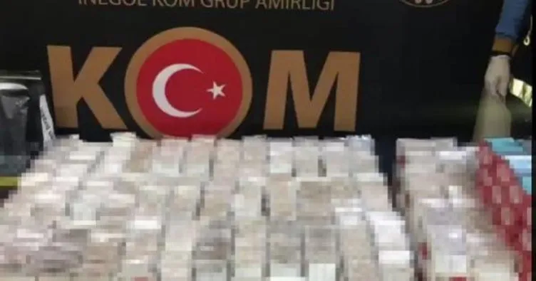 Bursa’da 45 bin paket kaçak sigara ele geçirildi! 1 kişiye gözaltı