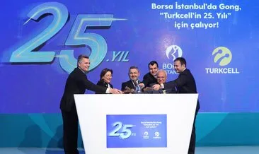 Borsa İstanbul’da Gong ’Turkcell’in 25’inci yılı’ için çaldı
