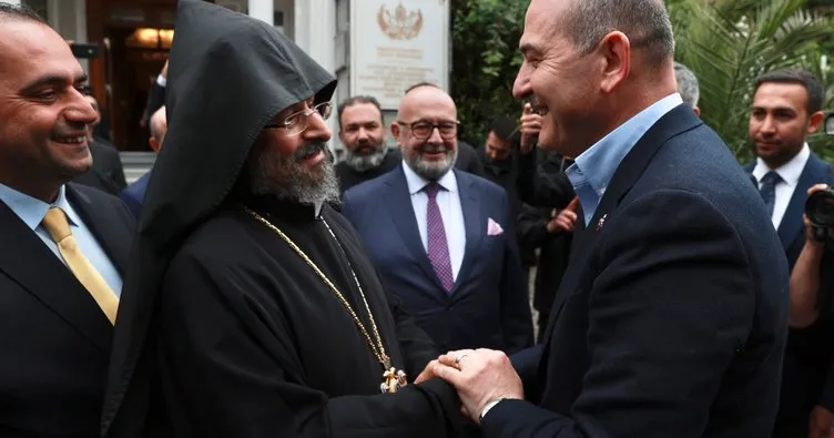 İçişleri Bakanı Soylu, Türkiye Ermenileri Patriği Maşalyan’ı ziyaret etti