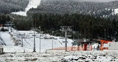 Cıbıltepe Kayak Merkezi’ne mevsimin ilk karı düştü