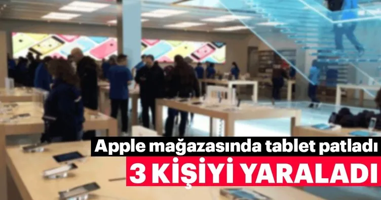 Hollanda’da Apple mağazasında tablet patladı:  3 yaralı