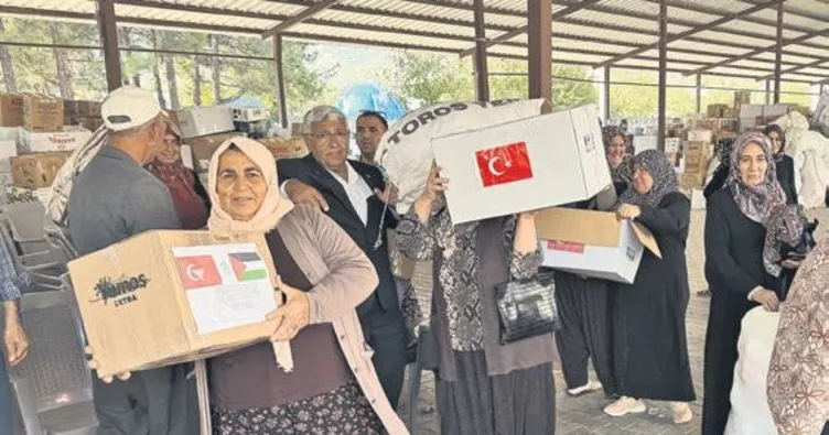 K.Maraş’tan Gazze’ye 3 TIR dolusu yardım