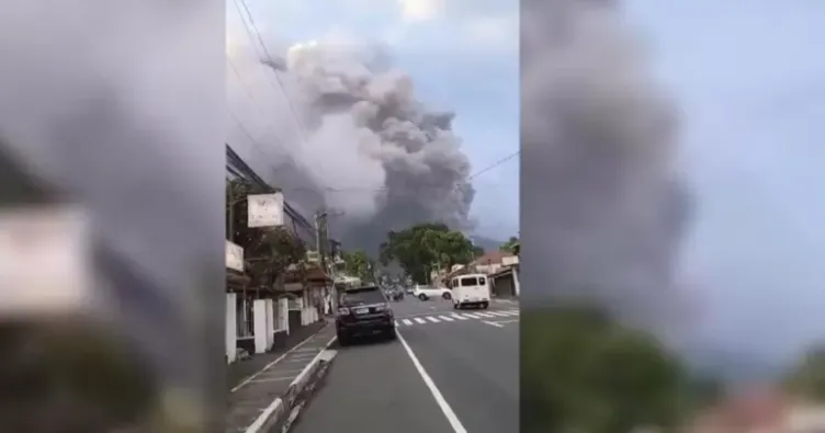 Mayon Yanardağı yeniden uyandı: Kül bulutları yerleşimleri yuttu