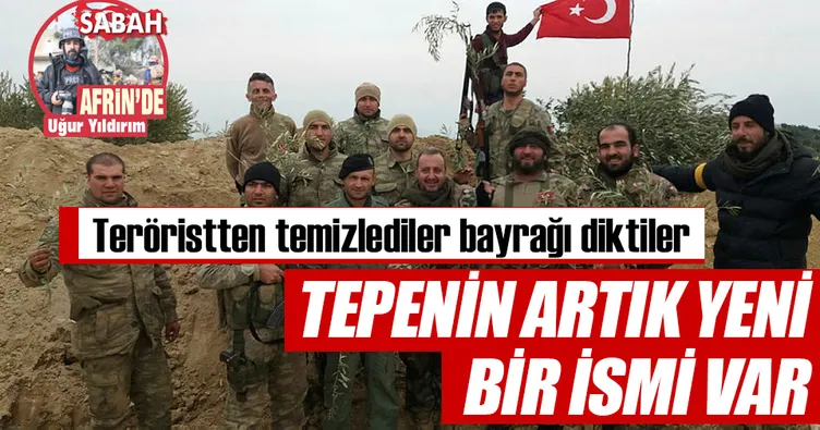 Şehitler Tepesi’ne ay yıldızlı bayrak