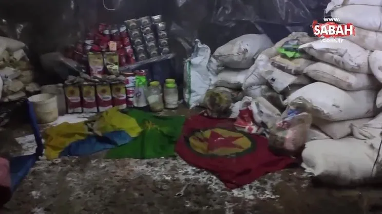 Irak Kuzeyinde teröristlerin kullandığı mağara ve mühimmat imha edildi | Video