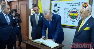 Başkan Erdoğan, Fenerbahçe Yüksek Divan Kurulu Toplantısı’nda