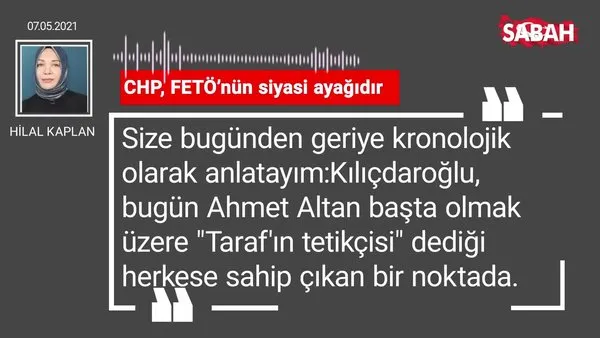 Hilal Kaplan | CHP, FETÖ’nün siyasi ayağıdır