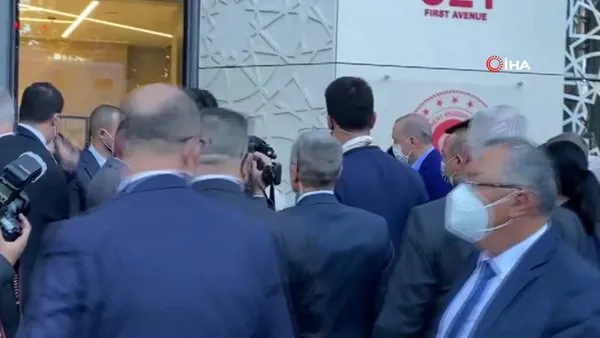 Cumhurbaşkanı Erdoğan, New York'ta Türkevi'ni ziyaret etti