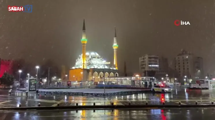 Kayseri’de kar yağışı etkili oldu