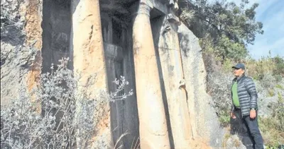 Doğa yürüyüşünde kaya mezarı buldular