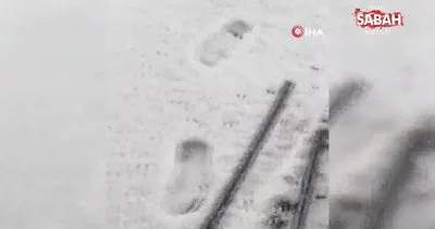 Arap Yarımadası’na dolu ve kar yağdı | Video