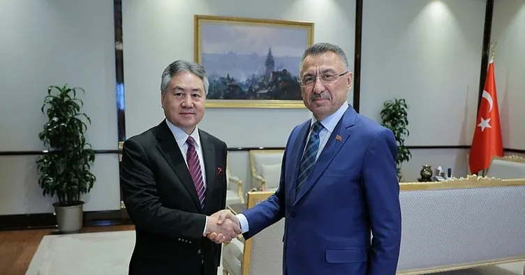 Fuat Oktay, Kırgızistan Dışişleri Bakanı Kulubayev’i kabul etti