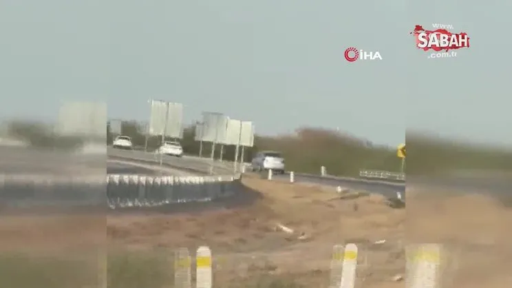 Meksika’da dur ihtarına uymayan sürücü güvenlik güçlerine çarptı | Video