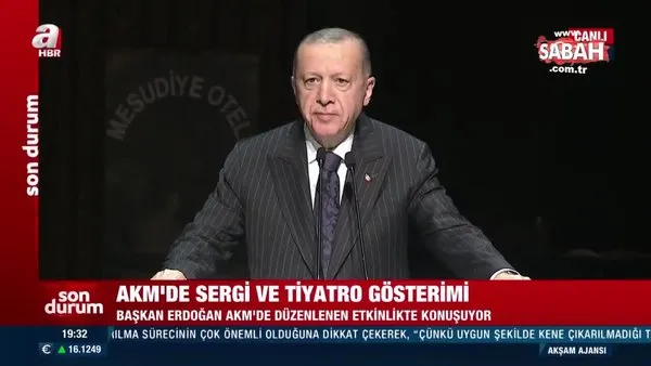 Son dakika haberi | Başkan Erdoğan'dan AKM'de Ayasofya mesajı: Tam da üstadın dediği şekilde açıldı! | Video