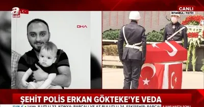 Son Dakika Haberi: Şehit Polis Erkan Gökteke’ye İstanbul İl Emniyet Müdürlüğü’nde veda merasimi | Video