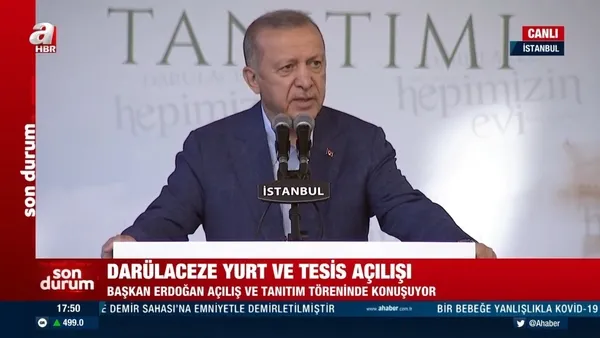 Son dakika: Başkan Erdoğan’dan yurt provokasyonuna tepki: Yalan kampanya yürütülüyor