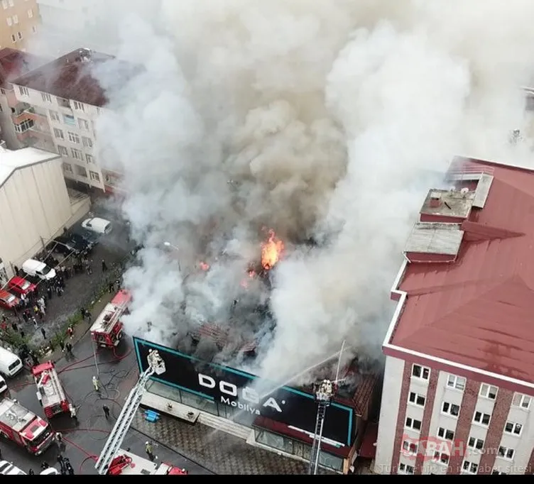 Son dakika: İstanbul Ataşehir’de yangın! İşçiler böyle kurtuldu!