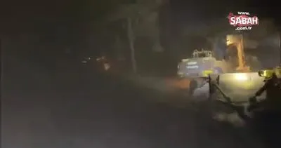 Mersin’deki yangında Gece görüşlü helikopterler görev başında | Video