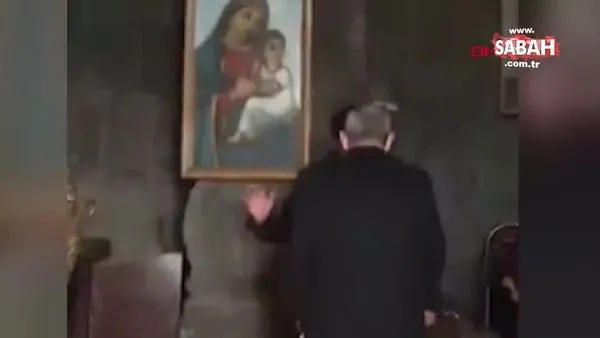 Ermenistan Başbakanı Paşinyan'ın kiliseden kovulduğu anlar kamerada | video
