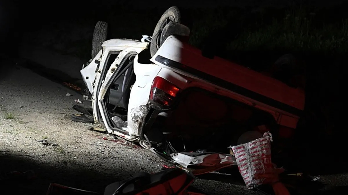 Ankara’da otomobil takla attı: 1 ölü, 2 yaralı Ankara’da otomobil takla attı: 1 ölü, 2 yaralı