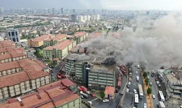 Başakşehir AYMAKOOP sanayi sitesindeki yangın kontrol altına alındı