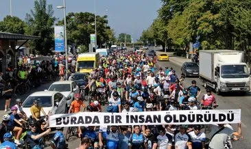 Bostancı’da yüzlerce bisikletli ölen arkadaşları için pedal çevirdi