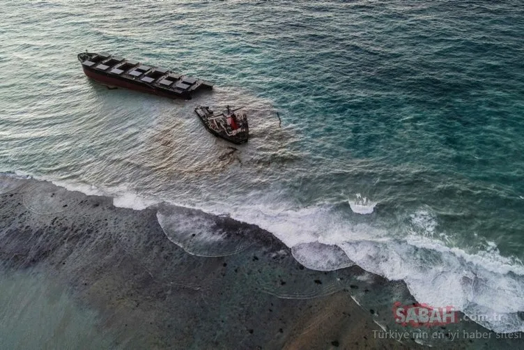 Felaket büyüyor! Mauritius’ta karaya oturan petrol tankeri ikiye bölündü