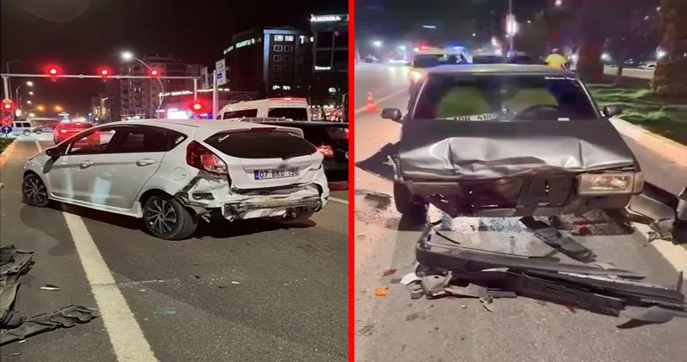 Elazığ’da makas atarken otomobile arkadan çarptı: 2 yaralı! Kaza anı kamerada...