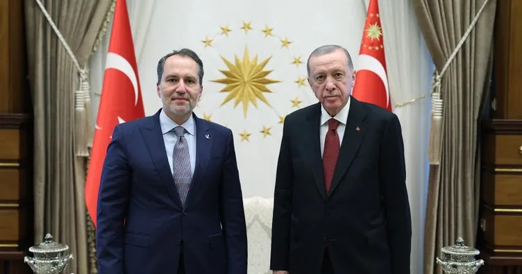 Başkan Erdoğan, Yeniden Refah Partisi Genel Başkanı Erbakan’ı kabul etti