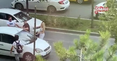 Esenyurt’ta trafikte sopalı maganda dehşeti kamerada | Video