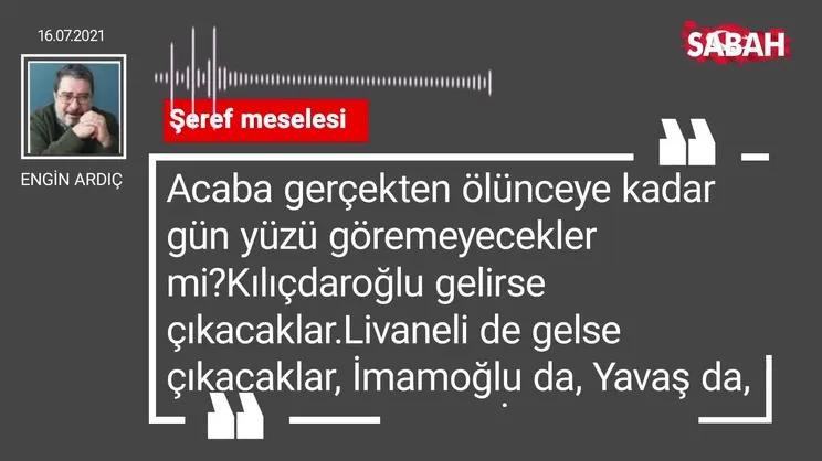 Engin Ardıç | Şeref meselesi