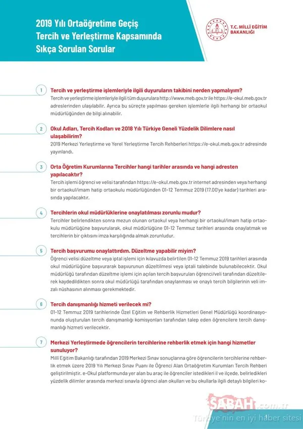 LGS tercih ve yerleştirme işlemlerinde bunlara dikkat! MEB ile 2019 LGS tercihleri nasıl ve nereden yapılır?