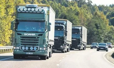 Sürücüsüz kamyona kadın eli değdi