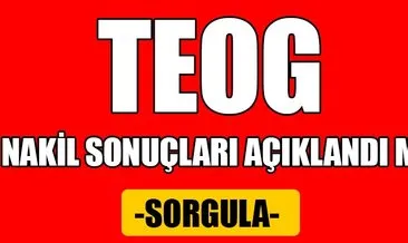 E okul öğrenci girişi ile TEOG 1.nakil sonuçları sorgula! - 2017 TEOG nakil sonuçları sorgulama ekranı