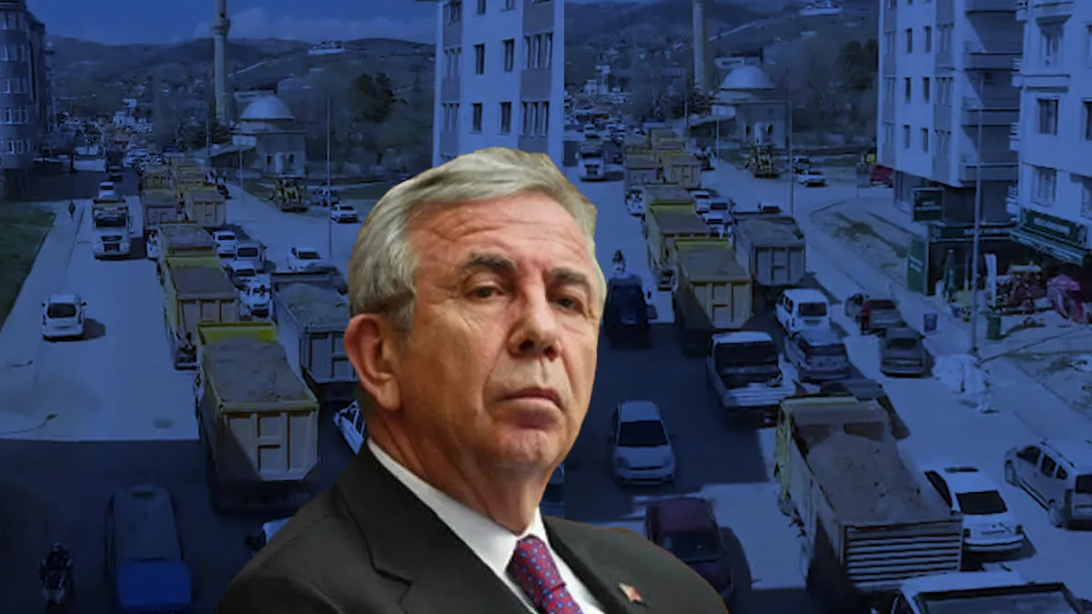 Ankara Keçiören'de yollarda seyreden hafriyat kamyonları