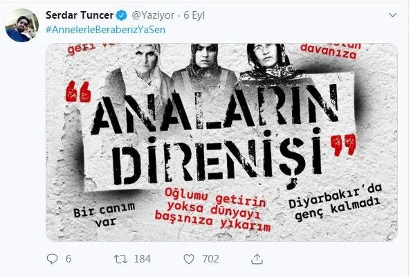 Evlatları için oturma eylemi yapan annelere sanatçılardan destek