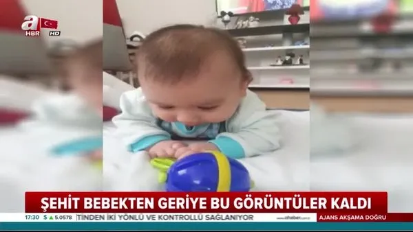 11 aylık şehit Bedirhan'dan bu görüntüler kaldı