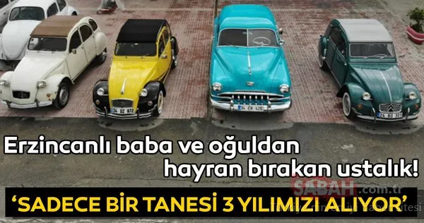Klasik otomobillere baba ve oğuldan usta dokunuşlar!