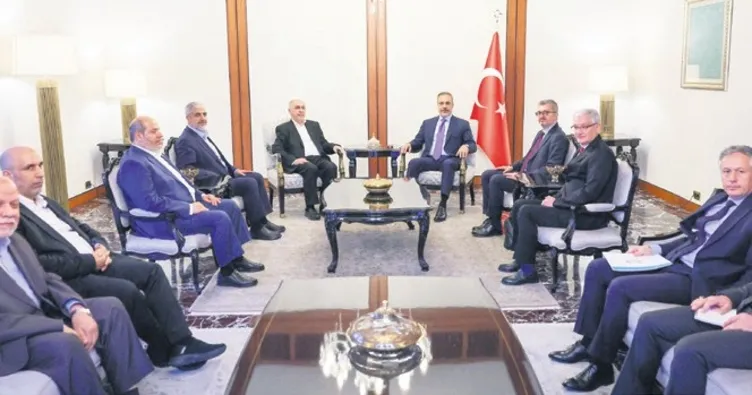 Fidan, Hamas heyetini ağırladı