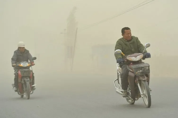 Çinde kum fırtınası