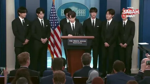 K-pop grubu BTS, Beyaz Saray'da Asya karşıtı nefret suçlarına dikkat çekti | Video