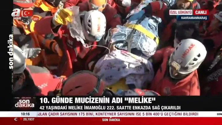 Son dakika: 222 sonra enkaz altından kurtarıldı! 42 yaşındaki Melike’nin ekiplere ilk sorusu bu oldu