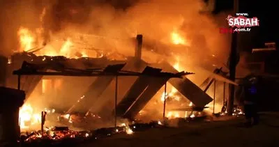 Komşu iki kardeşin evleri yangında kül oldu | Video