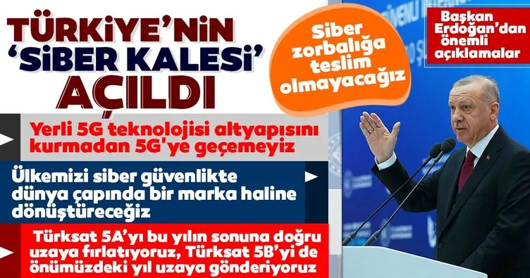 Son dakika: Türkiye’nin ‘Siber Kalesi’ açıldı! Başkan Erdoğan’dan önemli açıklamalar