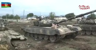 Azerbaycan ordusu ile karşılaşan Ermenistan güçleri tanklarını geride bırakarak kaçtı | Video