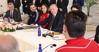 Başkan Erdoğan ile Milli sporcu Abdullah Öztürk arasında gülümseten diyalog: Sizi dünya yenemedi ben nasıl yeneyim