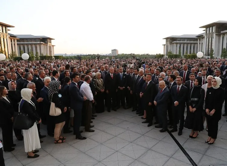 Cumhurbaşkanlığı Külliyesi'nde 30 Ağustos Zafer Bayramı resepsiyonu