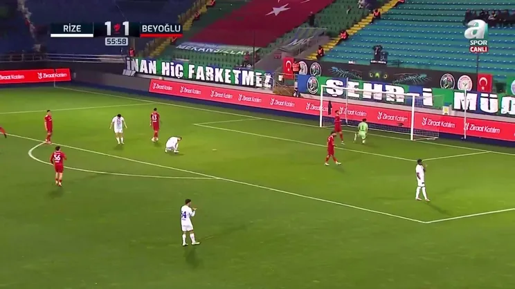 Rizespor 1-1 Beyoğlu Yeni Çarşıspor (MAÇ SONUCU-ÖZET)